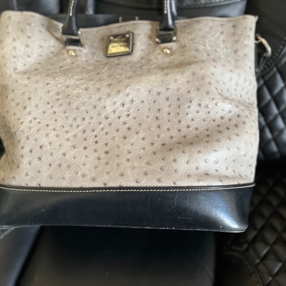 Dooney & Bourke ostrich tote shoulder Chelsea bag - Picture 16 of 16